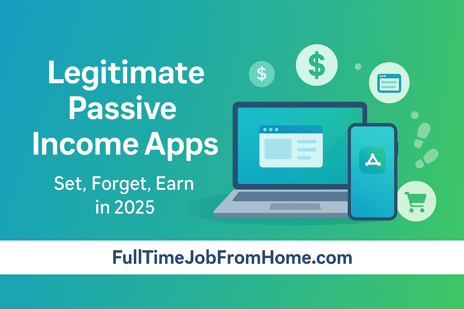 Image showcasing 13 Legitimate Passive Income Apps and Sites: Set, Forget, Earn