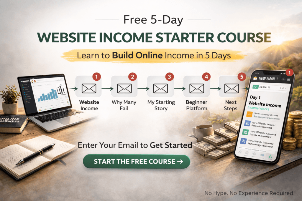 5 Day Website Income Starter Course 