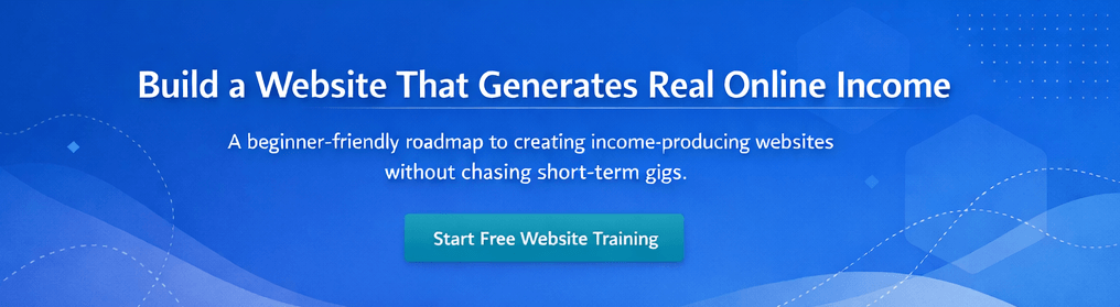 Build a Website That Generates Real Online Income